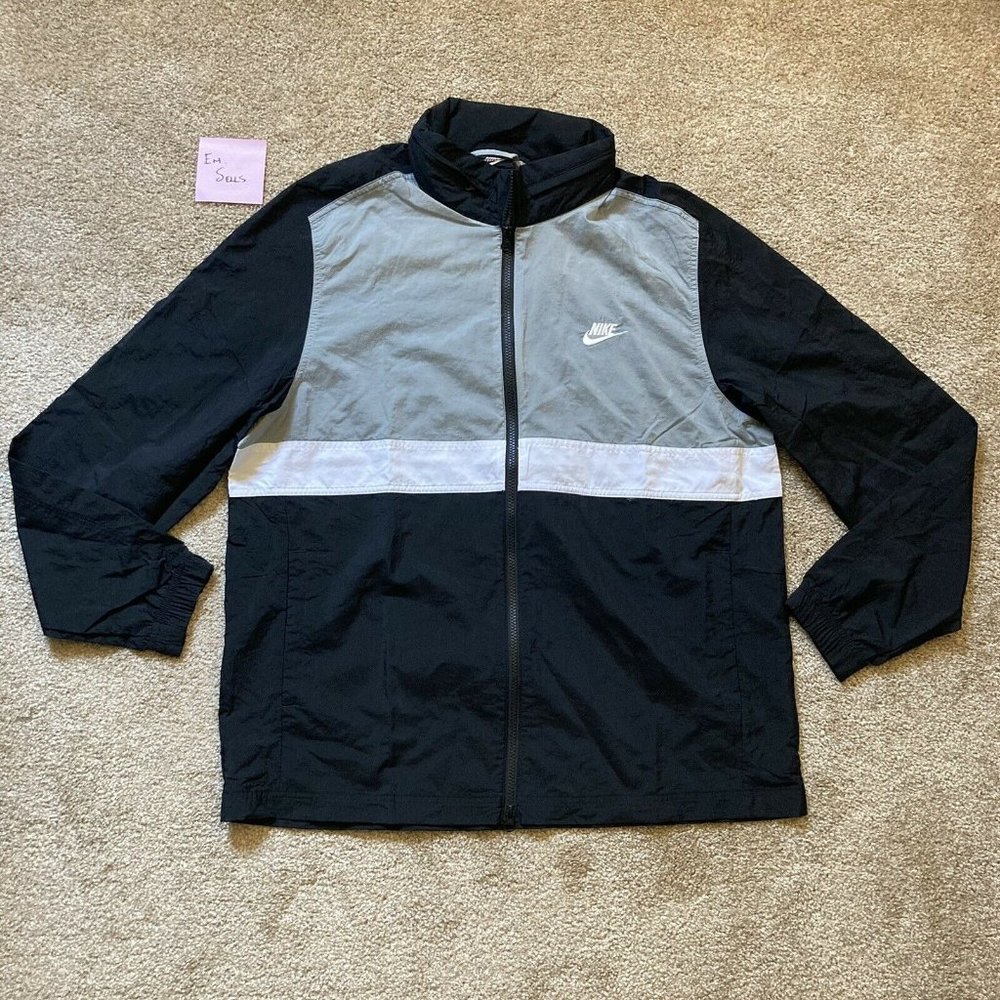 Nike Sportswear Hooded Colorblock Windrunner Jacket Mens XL TALL CU4309-100 NEW